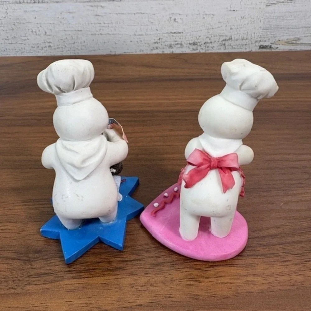Danbury Mint Pillsbury Doughboy Perpetual Calendar Figurine  Lot of 2 1997